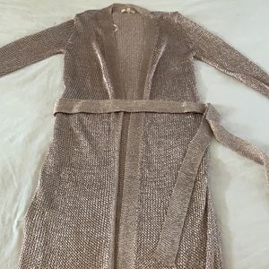 Beautiful Champagne Long Cardigan